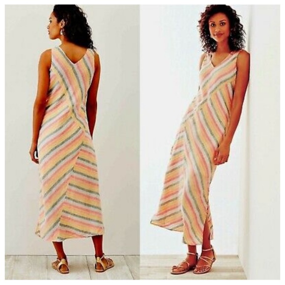 jjill long linen dresses